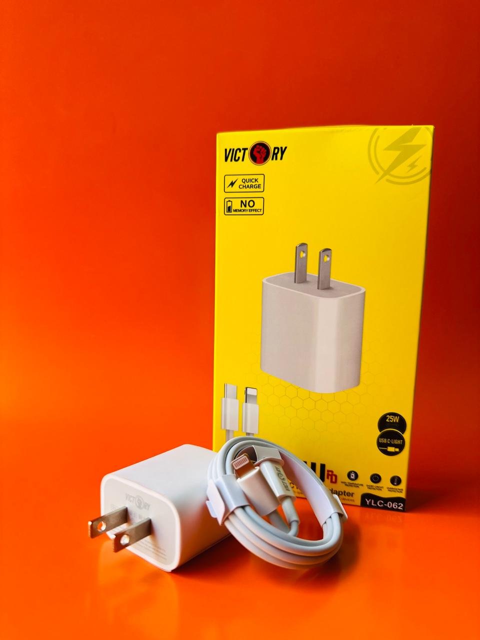 CARGADOR IPHONE TIPO C A IPHONE VICTORY 25W