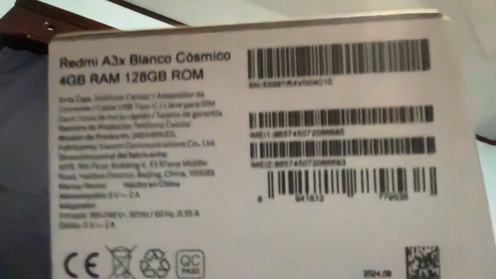 XIAOMI REDMI A3X 128 GB / 4 GB